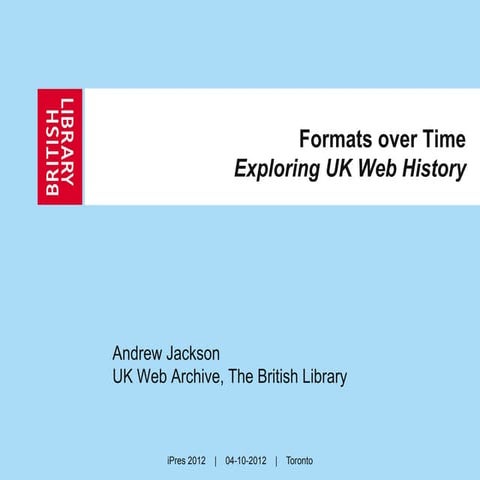 Formats Over Time: Exploring UK Web History