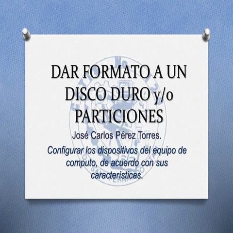 Formato y particion jcpt