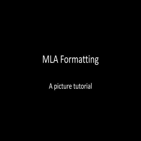 Formatting powerpoint