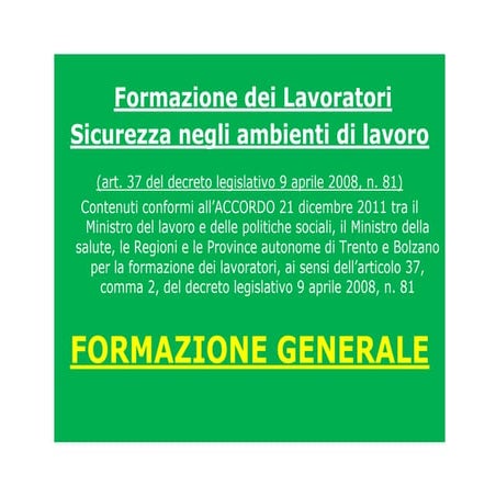 Formazione generale