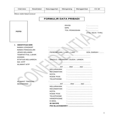APPLICANT FORM