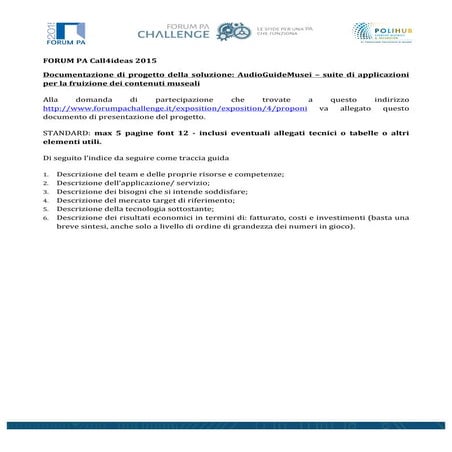 Form di partecipazione ForumPA