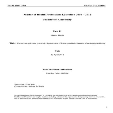 Use of case pairs can potentially improve the efficiency and effectiveness of...