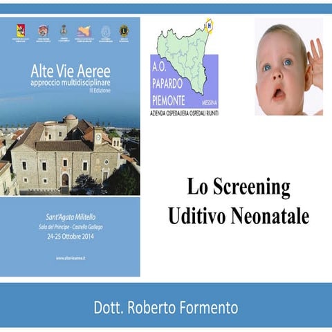 Lo screening uditivo neonatale