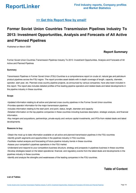 Former Soviet Union Countries Trans...