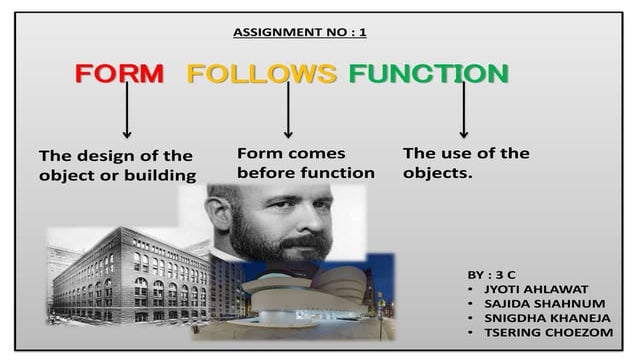 'Form follows function' | PPT