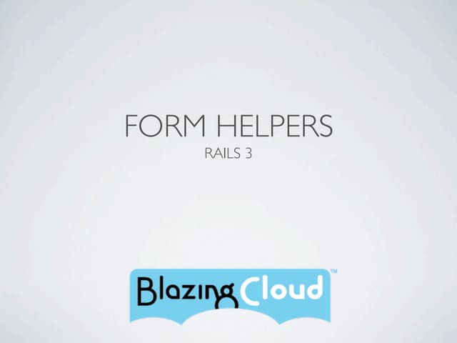 Form helpers