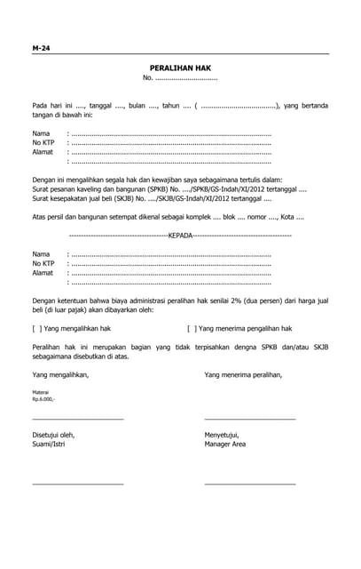 Form mkt24 (peralihan hak)