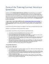 training contract cover letter