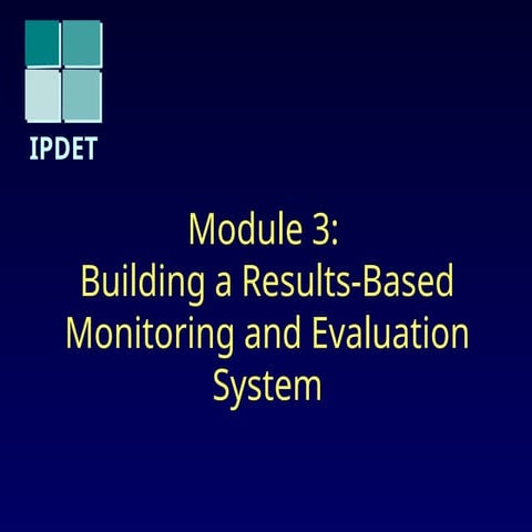 formseminar_module: Building M& E System