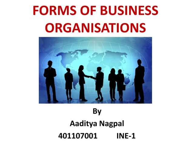 Forms of business organisations