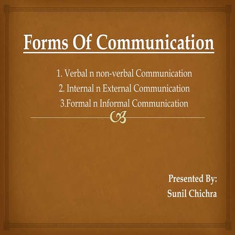 Forms of communication | PPT