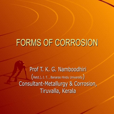 Forms of corrosion