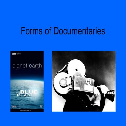 Forms of documentaries
