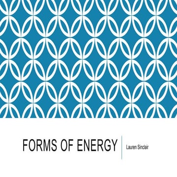 Forms of energy
