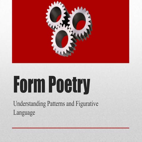 Forms of poetry