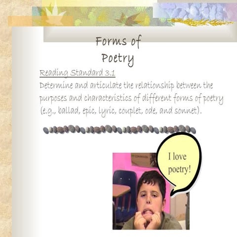 Forms of poetry updated
