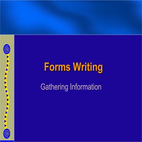 Form design | PPT