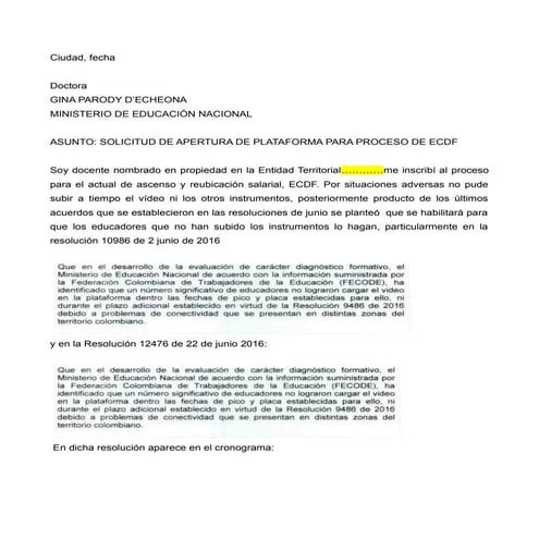 Formato continuidad ecdf | ODT