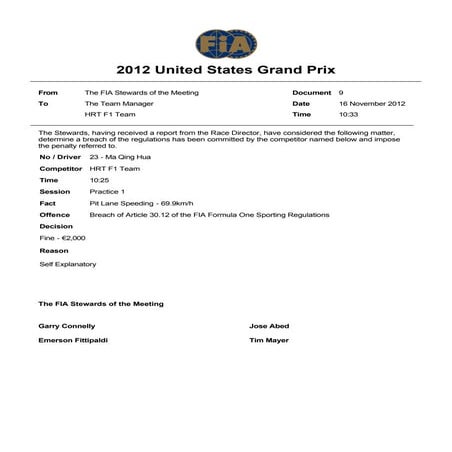 Formula 1 united states grand prix 2012 document number 9