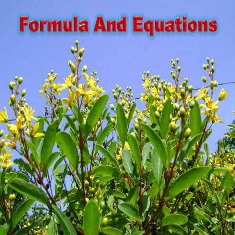 Formula and equations dr.surendran prambadath