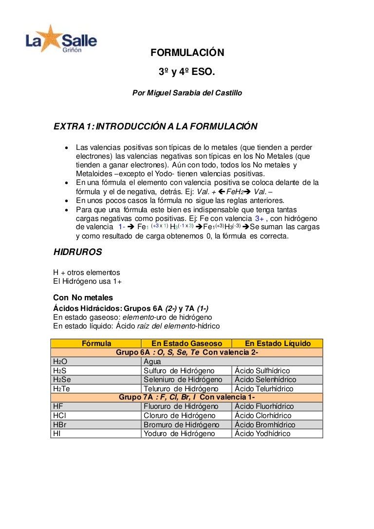 Formulacin