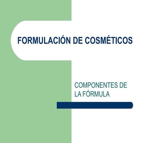 Formulación de cosméticos | PPT