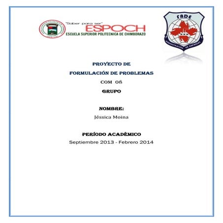 Formulacion de problemas PDF