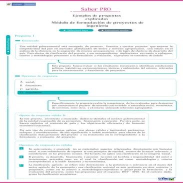 Formulación de Proyectos de Ingeniería