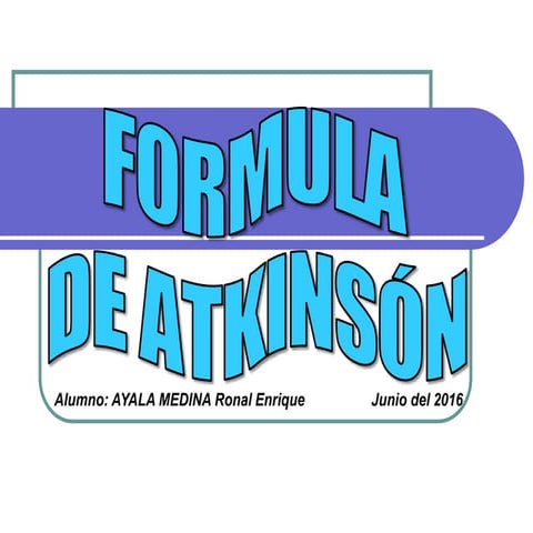 Formula de Atkinsón