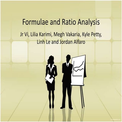 Formulae and Ratio Analysis