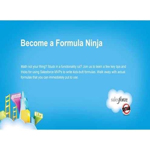 Become a Formula Ninja