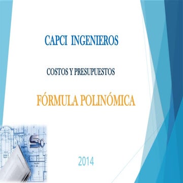 formula polinómica 2 para la obtención presupuestal