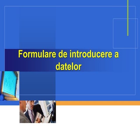 Formulare de introducere a datelor