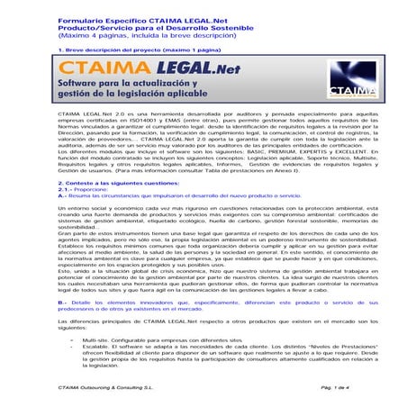 Formulario CTAIMA LEGAL.Net