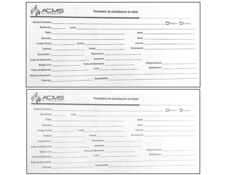 Formulario de actualizacion de datos