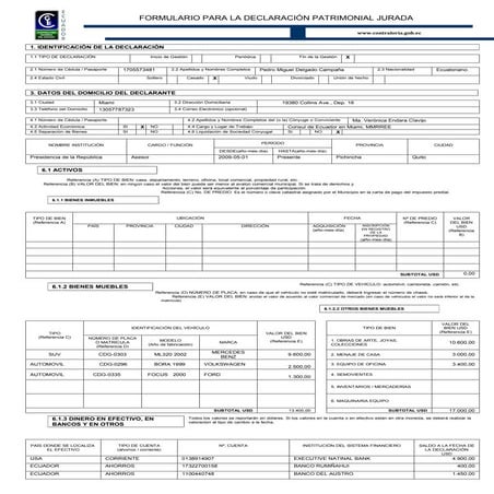 Formulario declaracionjurada