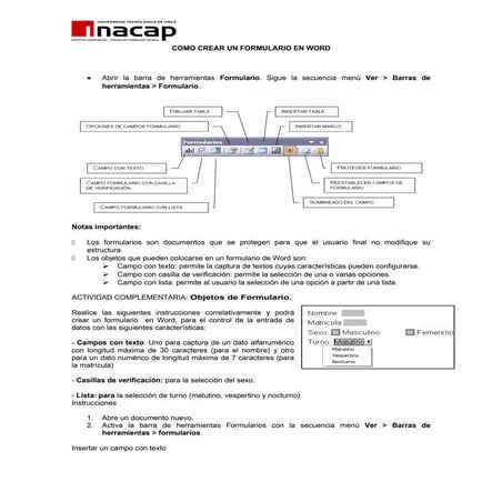 Formulario En Word