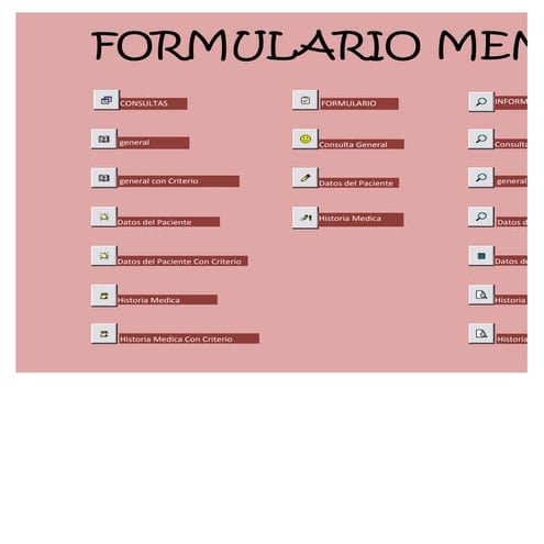 Formulario menu