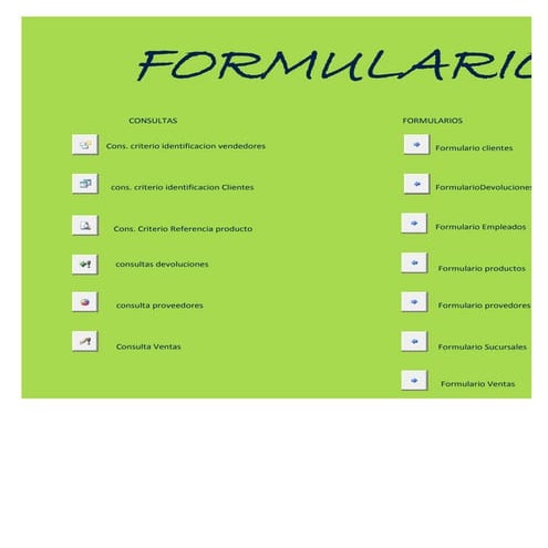 Formulario menu