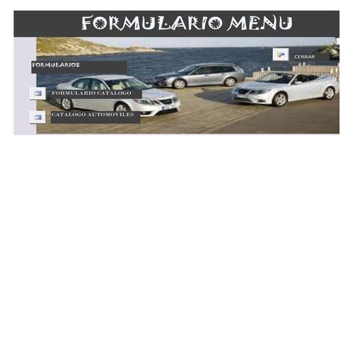 Formulario menu