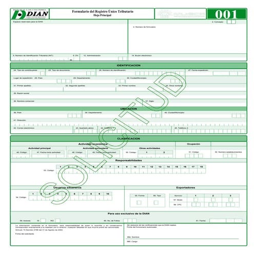 Formulario rut | PDF
