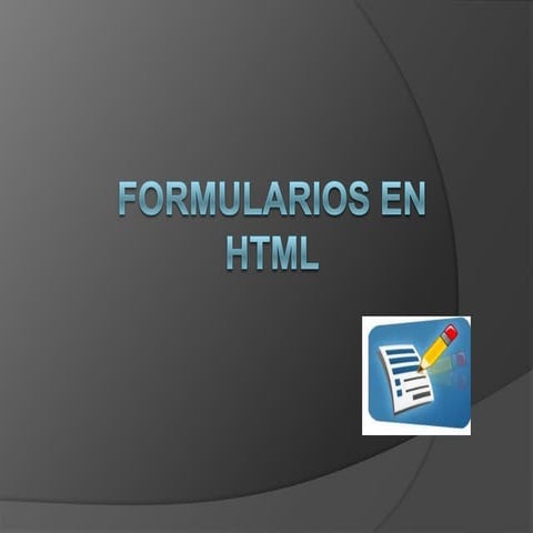 Formularios en html