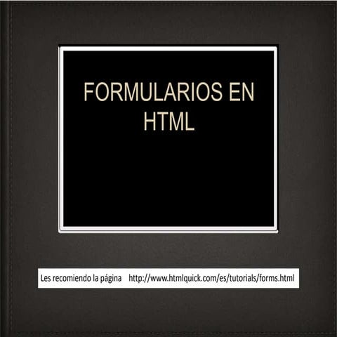 Formularios en html