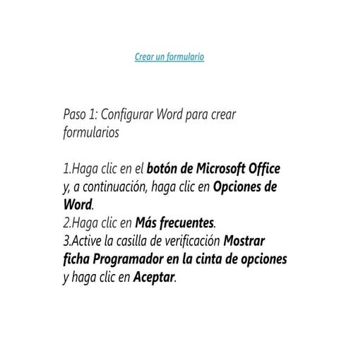 Formularios word | PPTX