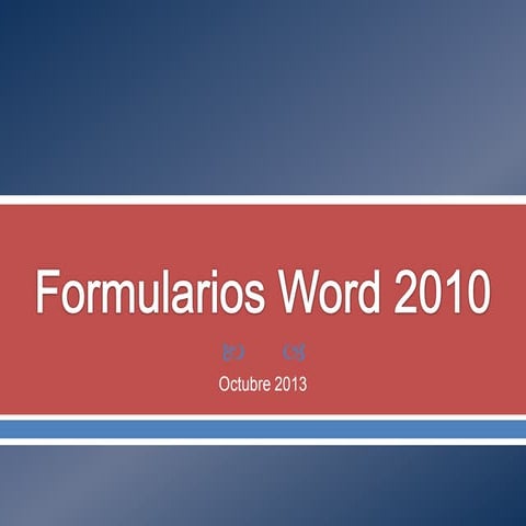 Formularios word 2010