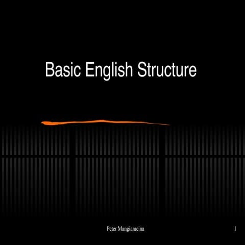 Basic English Structure | PPT