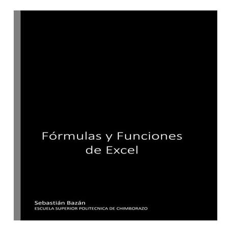 Formulas excel