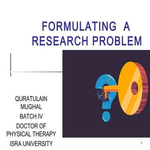 Formulating research problem | PPT