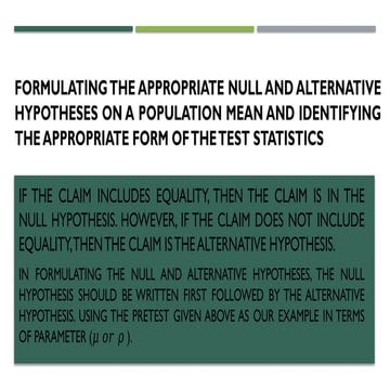 Formulating the appropriate null and alternative hypotheses on.pptx